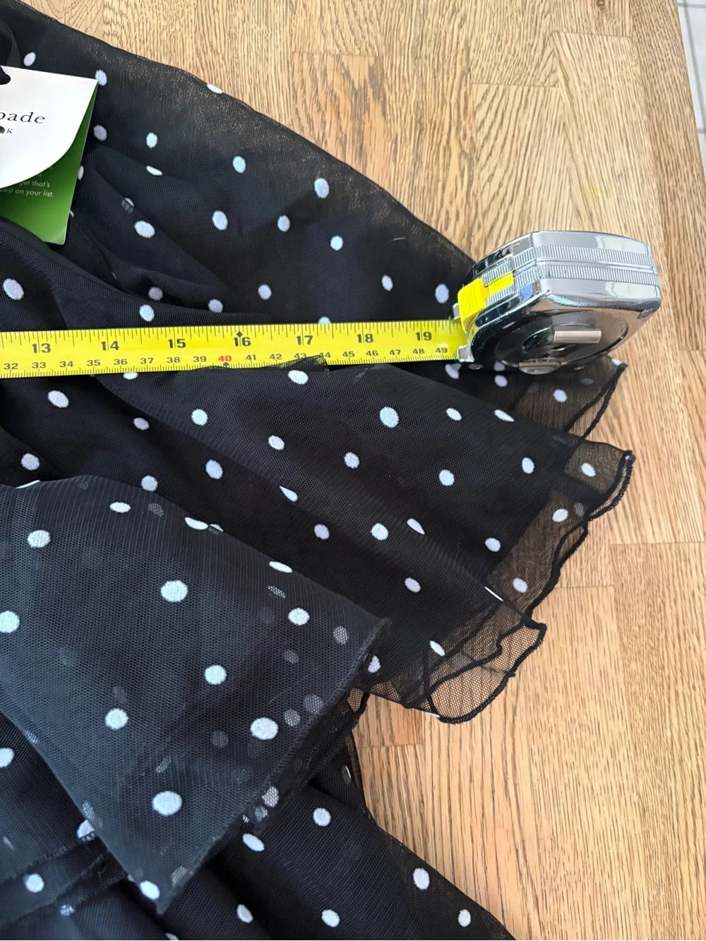 Kate Spade New York x Target black and white polka dot tired dress Small - Picture 8 of 8